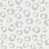 The Hallie Leopard Print Wallpaper in Light Blue features a seamless, playful repeat pattern of blue-gray dotted circles on white—a modern take on classic leopard print wallpaper.