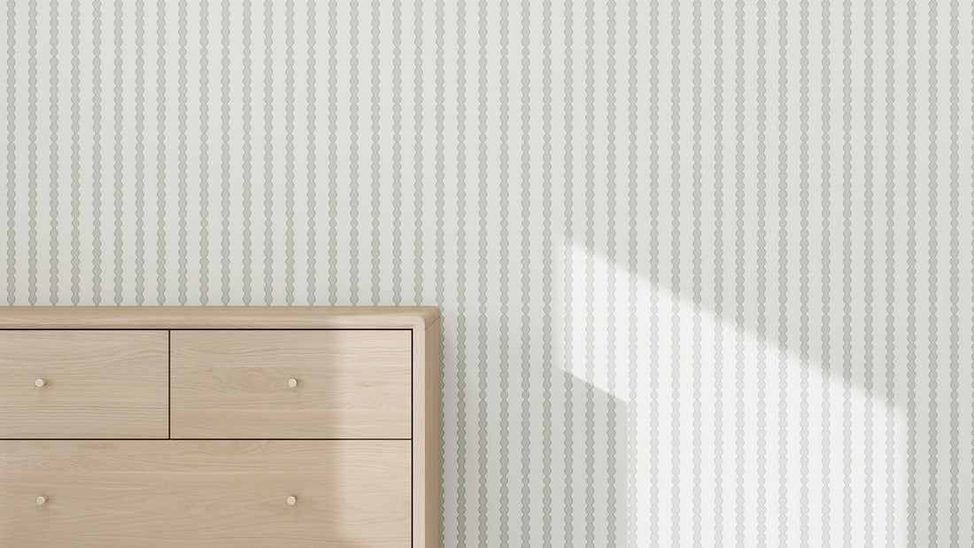 Little Abacus Stripe wallpaper from Munks and Me