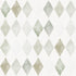 Harlequin Watercolour Wallpaper Repeat Pattern | Green features watercolor diamond shapes in muted green, beige, and gray, arranged in rows on a white background—ideal for playful wall designs.