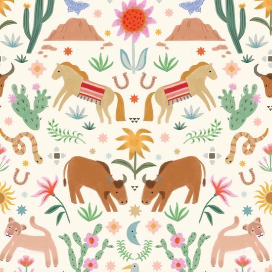 You're A Wild One Wallpaper Repeat Pattern | Sample - Munks and Me Wallpaper