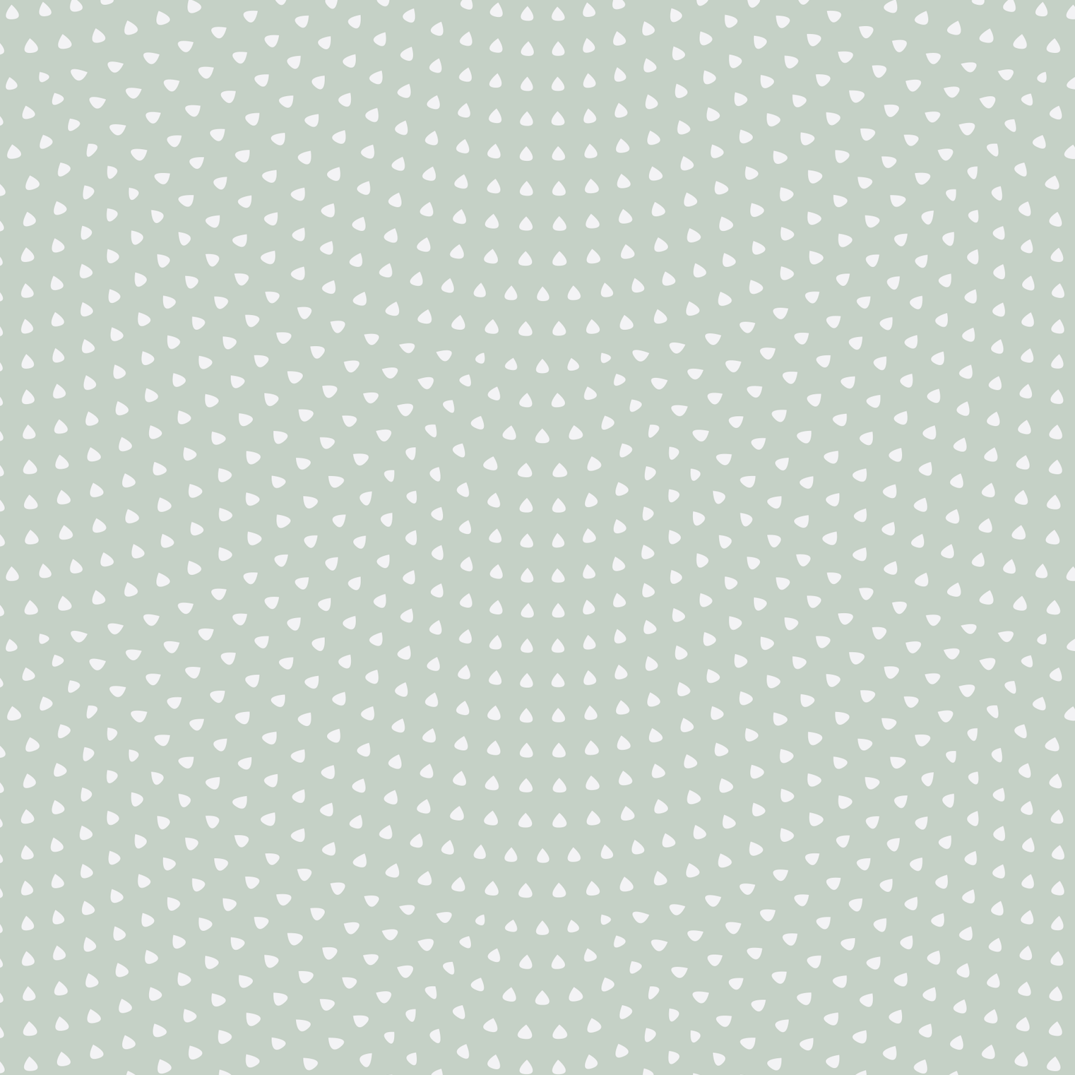 Scallop Shell Wallpaper | Turquoise features a seamless pattern of white dots in a spiral geometric layout on a muted turquoise background, creating a modern optical illusion ideal for playrooms or as an updated take on the classic scallop design.