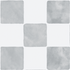 Six textured gray squares arranged in a grid add subtle personality to walls—a modern alternative to the Billys Checkered Wallpaper Repeat Pattern | Blue against a light gray background.