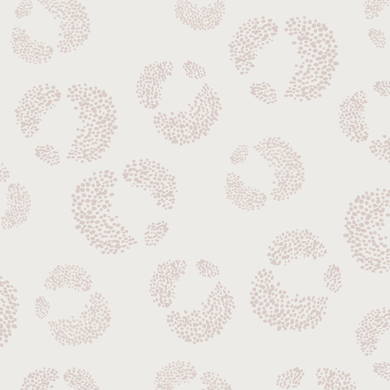 Soft light pink leopard spots are scattered across a white background in the Hallie Leopard Print Wallpaper. Each spot features small, irregular shapes that create an abstract, playful design reminiscent of whimsical wall decor. The pattern is arranged in a seemingly random manner and repeats seamlessly for a cohesive look.