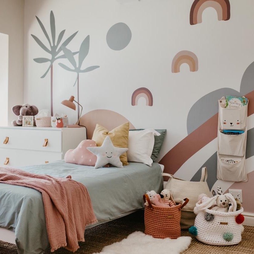 Abstract Wren Wallpaper Mural - Munks and Me Wallpaper