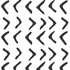 A playful, seamless repeat of black boomerang shapes arranged vertically on white, alternating direction for a bold geometric look. Andy Arrow Wallpaper Repeat Pattern | Charcoal.