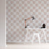Billys Checkered  Wallpaper Pink | Sample - Munks and Me Wallpaper