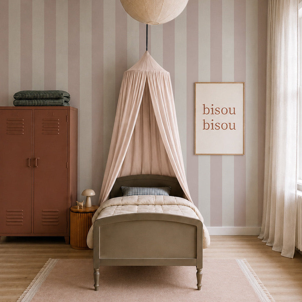 circus stripe rose wallpaper