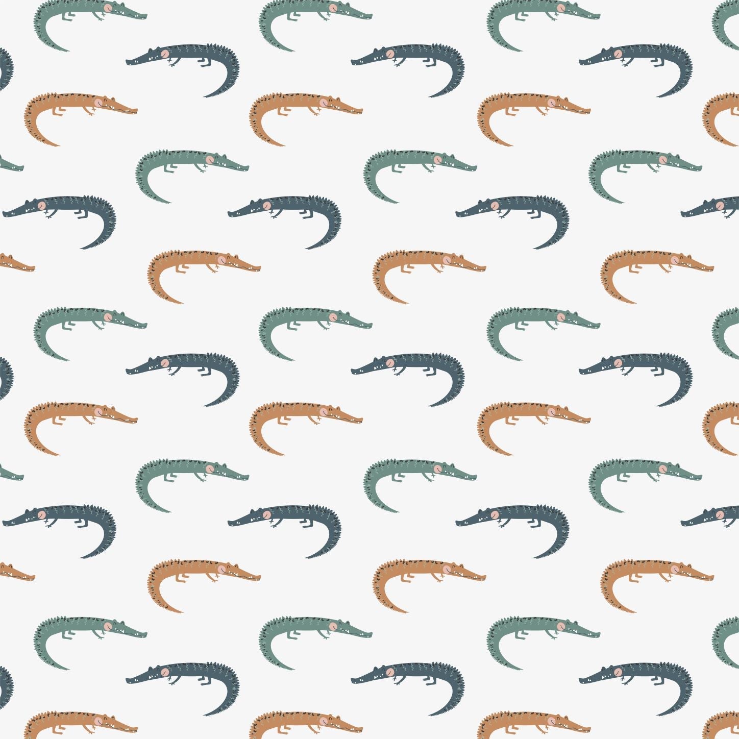 Crocodile Wallpaper | Sample - Munks and Me Wallpaper