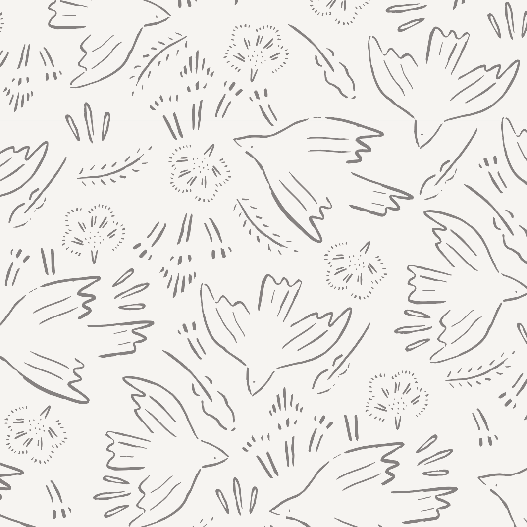 Hazels Flying Birds Wallpaper Repeat Pattern | Sample - Munks and Me Wallpaper