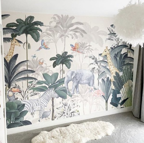 Jungle Wallpaper Mural - Munks and Me Wallpaper