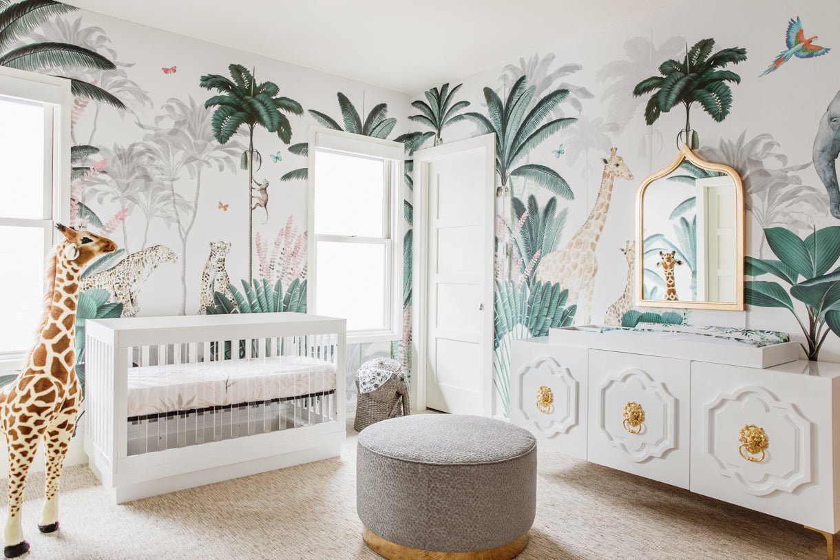 Leopard and Friends Jungle Wallpaper Mural - Munks and Me Wallpaper