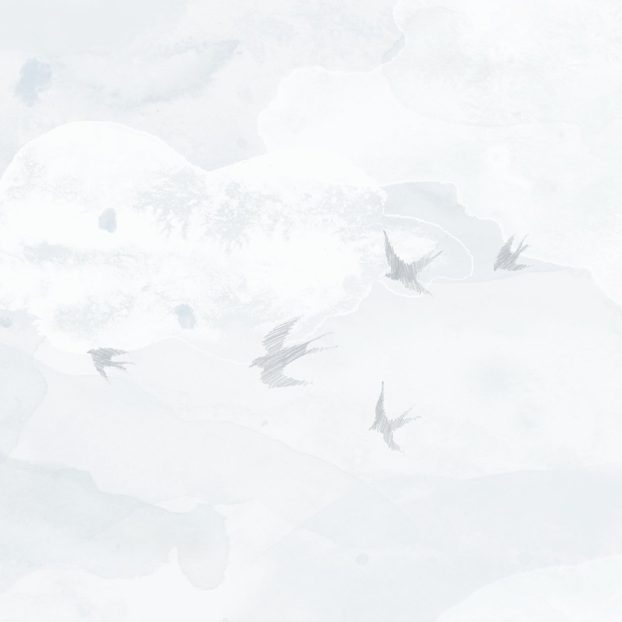 Opals Sky Birds Wallpaper Mural Salt | Sample - Munks and Me Wallpaper