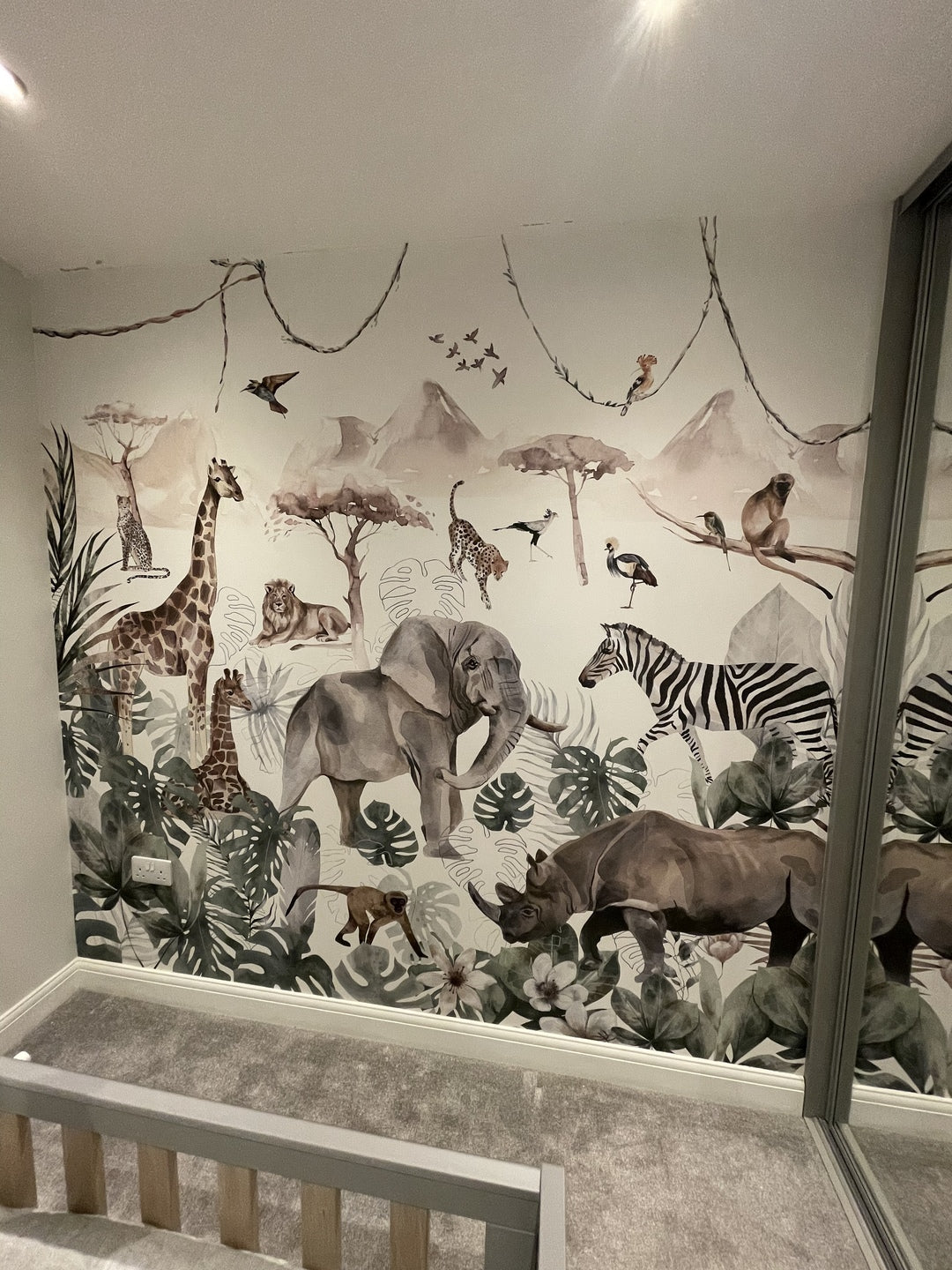 Paradise Jungle Wallpaper Mural - Munks and Me Wallpaper