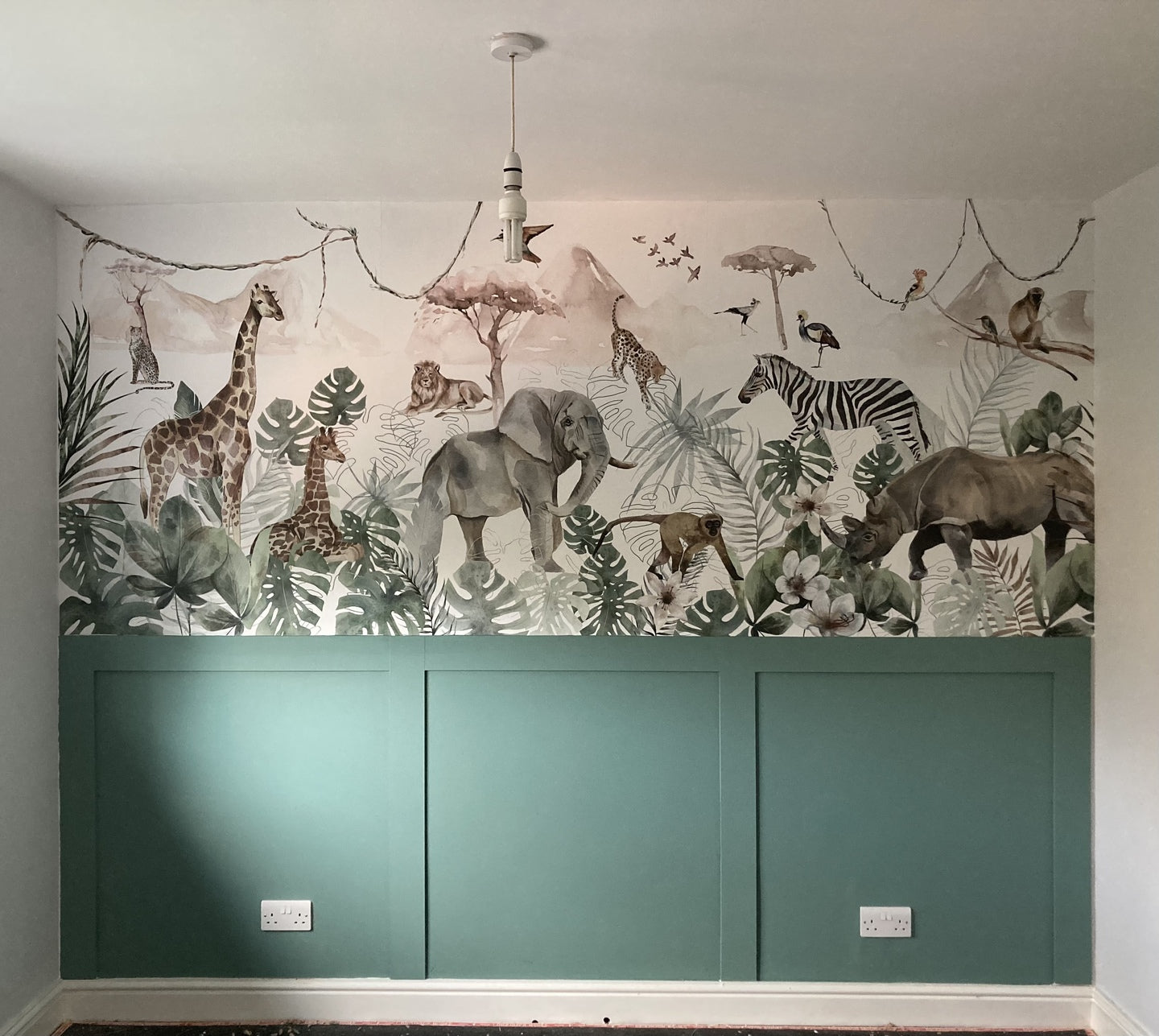 Paradise Jungle Wallpaper Mural - Munks and Me Wallpaper