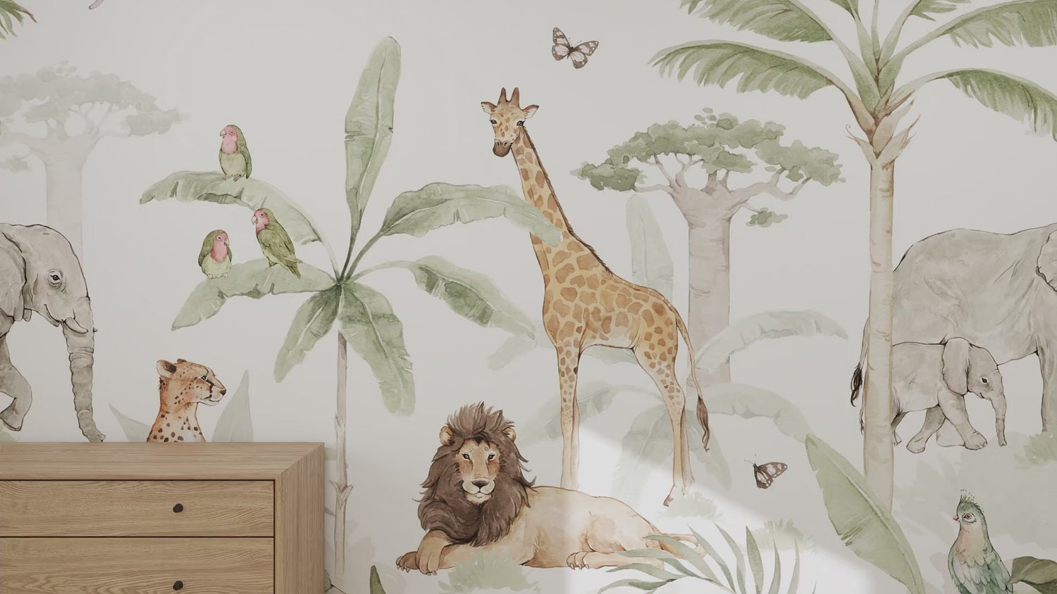 Afrikaanse Safari Behang Muurschildering