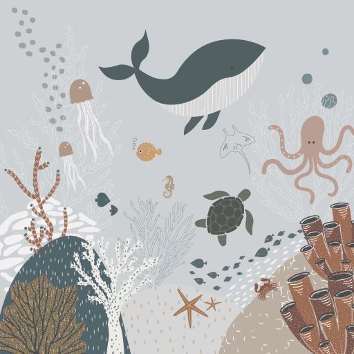 Under the Sea Wallpaper | Sample - Munks and Me Wallpaper
