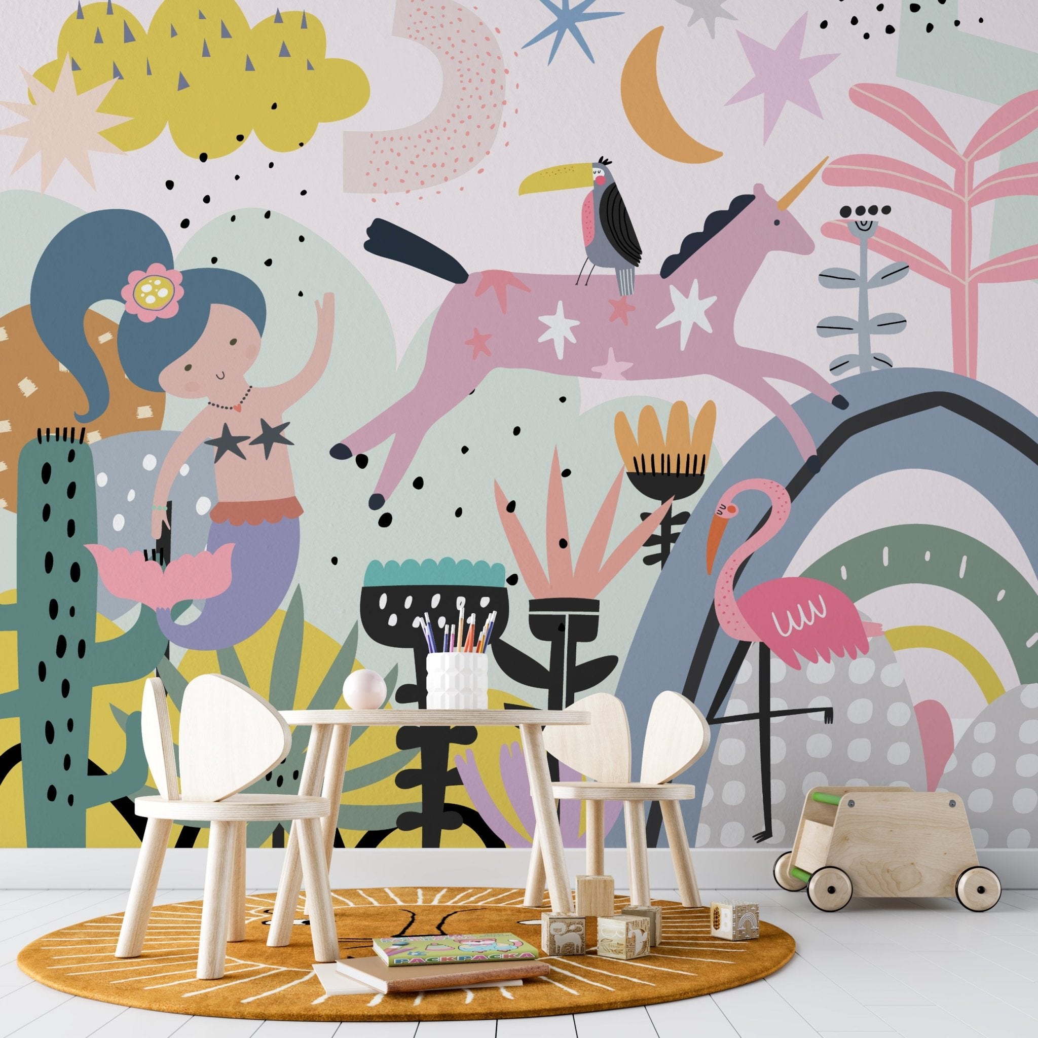 Wonderlove Wallpaper Mural - Munks and Me Wallpaper