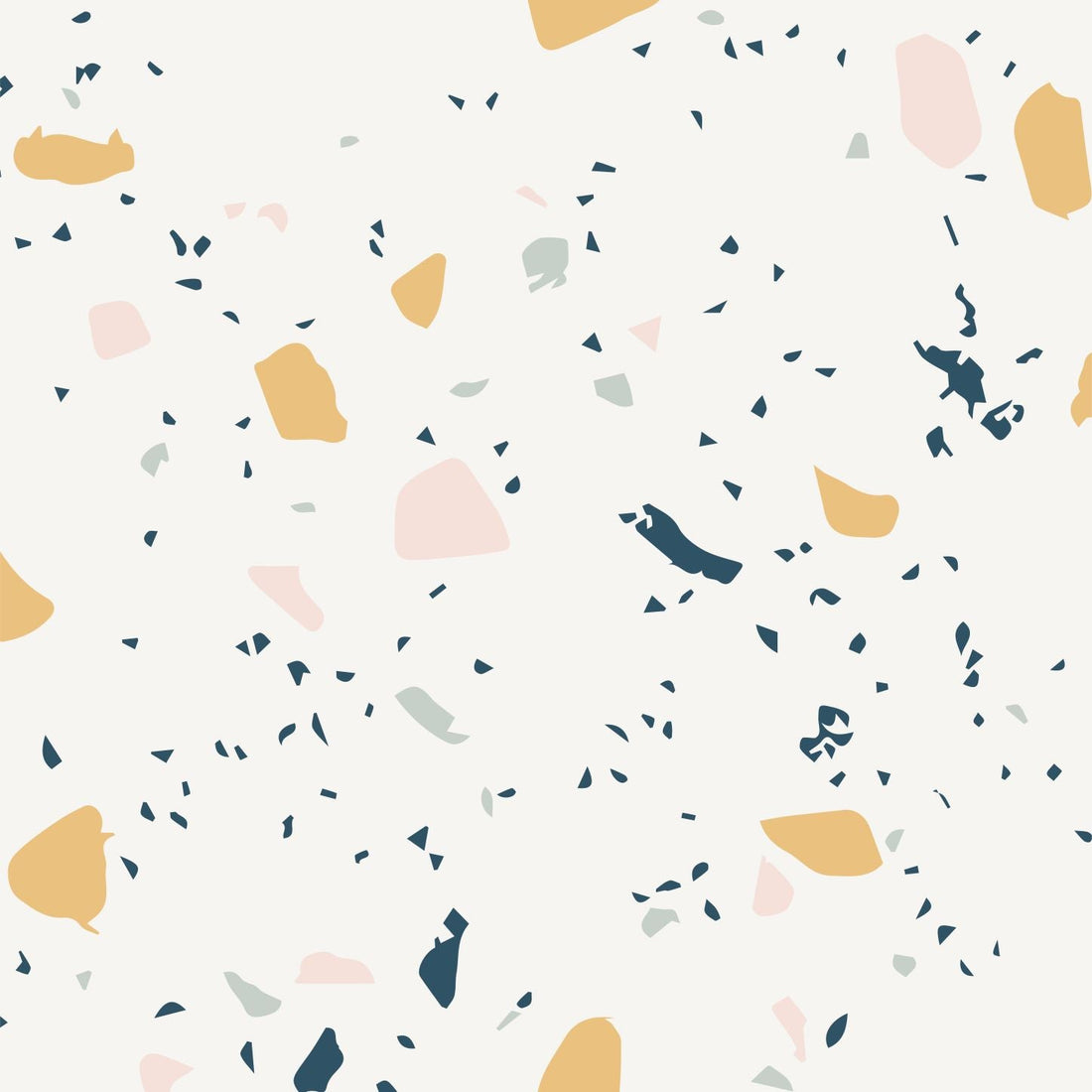 Yellow Terrazzo Wallpaper | Sample - Munks and Me Wallpaper