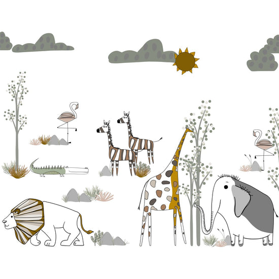 Animated Safari Scene Wallpaper | Sample - Munks and Me Wallpaper