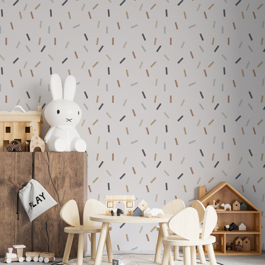 Confetti Wallpaper Repeat Pattern - Munks and Me Wallpaper