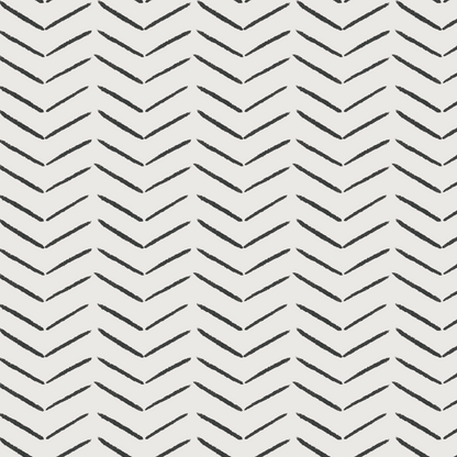 Herringbone Wallpaper Repeat Pattern | Charcoal - Munks and Me Wallpaper