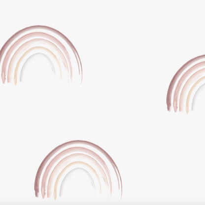 Mini Watercolour Rainbow Wallpaper Repeat Pattern - Munks and Me Wallpaper