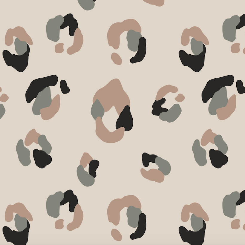 Yara Leopard Print Wallpaper Repeat Pattern - Munks and Me Wallpaper