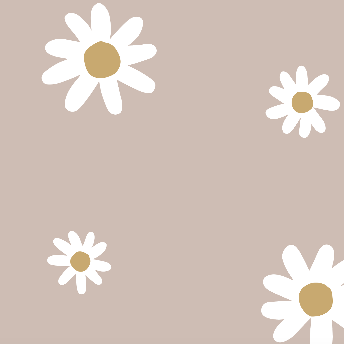 Large Daisy Floral Wallpaper Repeat Pattern - Munks and Me Wallpaper