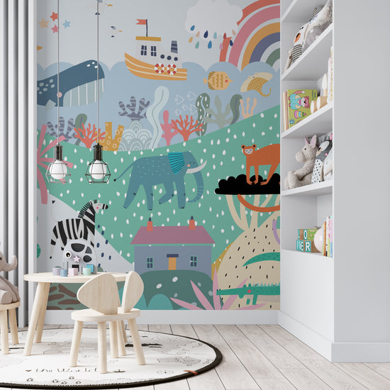 Wonderland Wallpaper Mural - Munks and Me Wallpaper