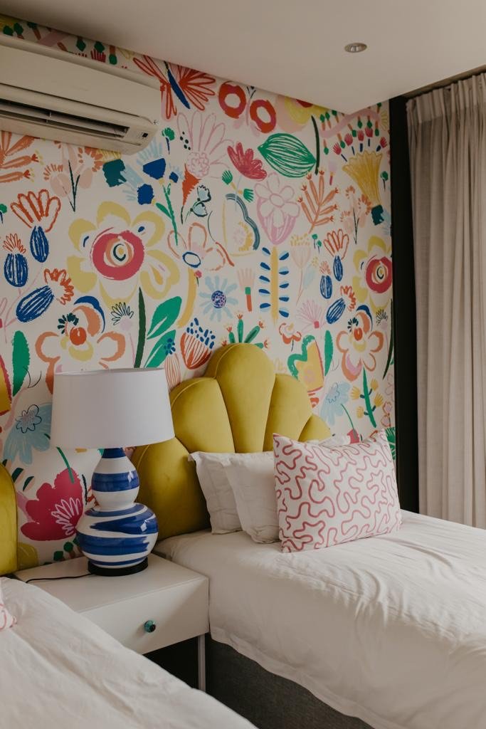 Bright Bold Summer Wallpaper - Munks and Me - Nursery Wallpaper