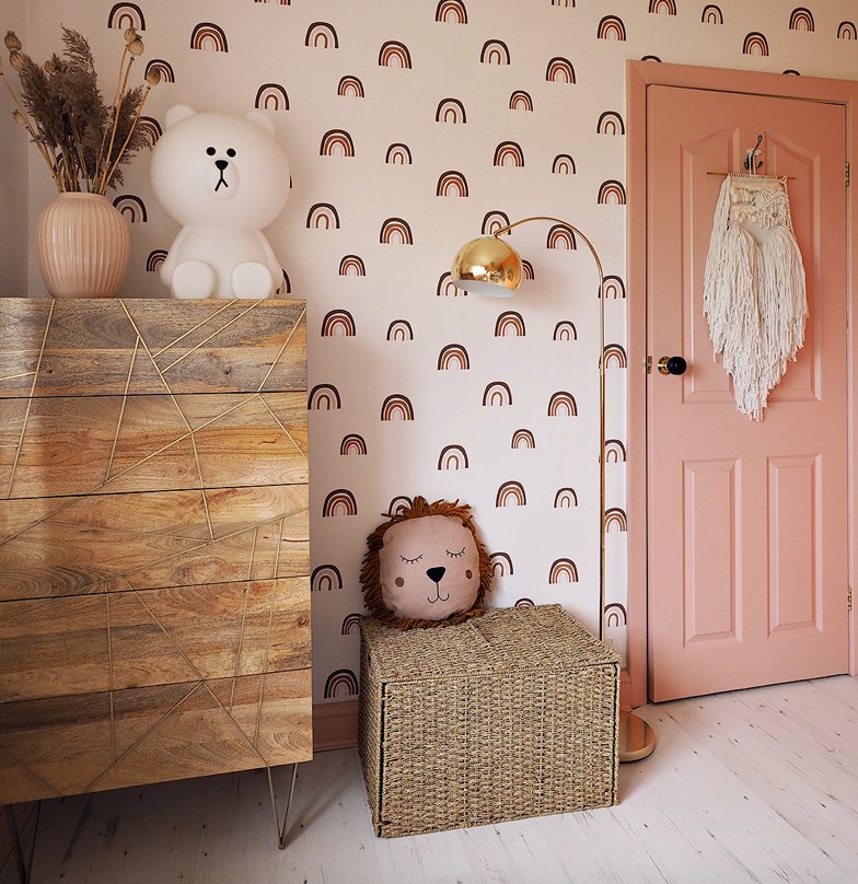 The Rainbow Wallpaper - Munks and Me - Nursery Wallpaper