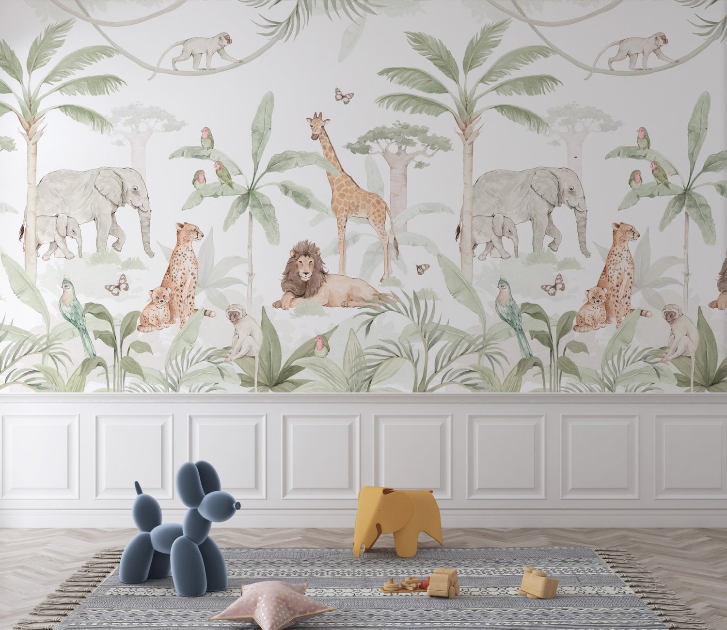 Three Must-Haves For Your Jungle Nursery - Munks and Me - Nursery Wallpaper