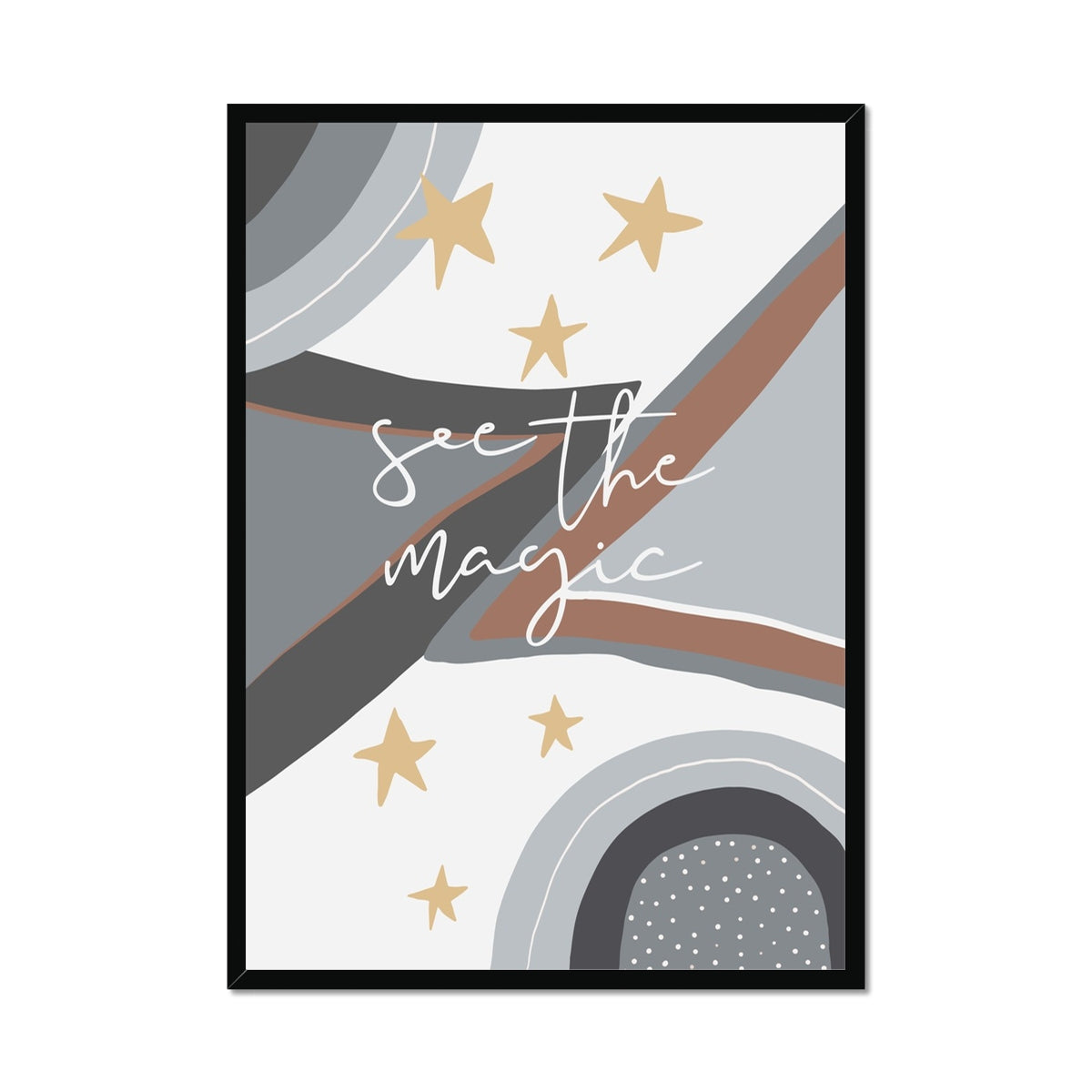 See the Magic | Blue Framed Print