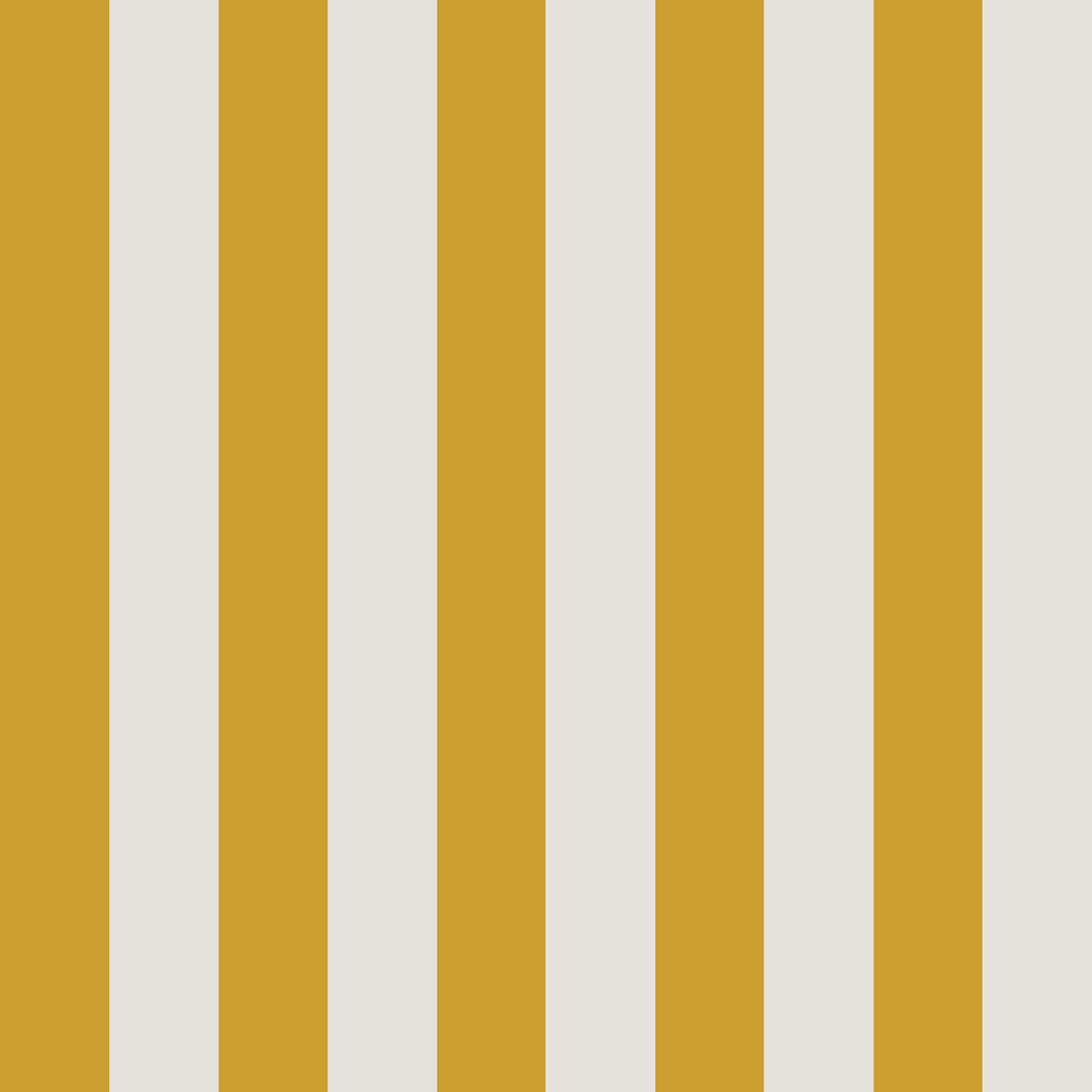 The Circus Stripe Wallpaper Mustard by munks and me features vertical mustard yellow and off-white stripes, ideal for adding a whimsical touch to kids room decor.