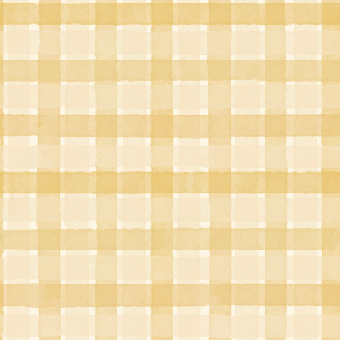 Checkered Wallpaper Repeat Pattern | Yellow: A warm, classic seamless yellow and beige checkered wallpaper with intersecting lines and a soft watercolor texture for timeless style.