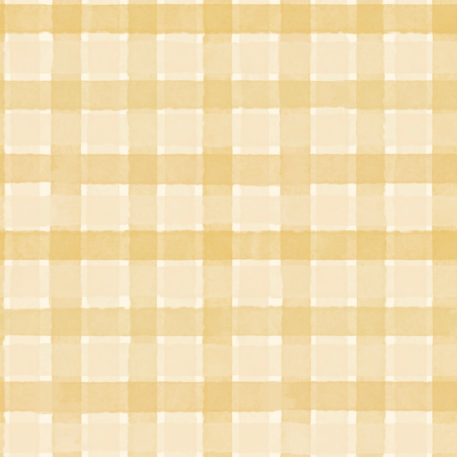 Checkered Wallpaper Repeat Pattern | Yellow: A warm, classic seamless yellow and beige checkered wallpaper with intersecting lines and a soft watercolor texture for timeless style.