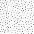 A sample of Black Cora Spotty Wallpaper featuring an abstract design of irregular black dots evenly scattered on a white background.