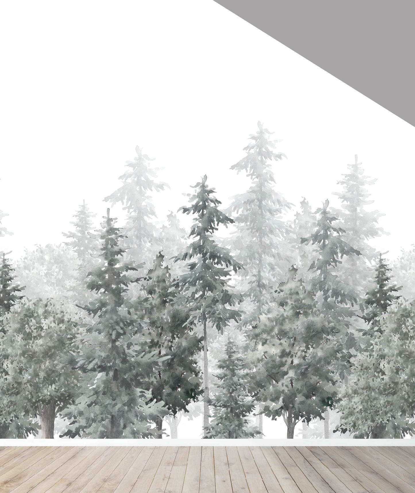 Custom Walk in the Forest Wallpaper | H286CM X W271CM - Munks and Me Wallpaper