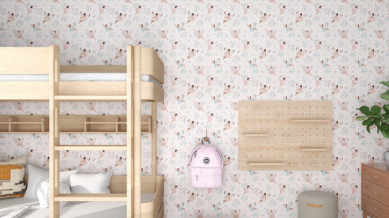 Fairy Wonderland Pinks Wallpaper Repeat Pattern - Munks and Me Wallpaper
