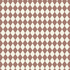 Harlequin pattern with brown and white diamonds