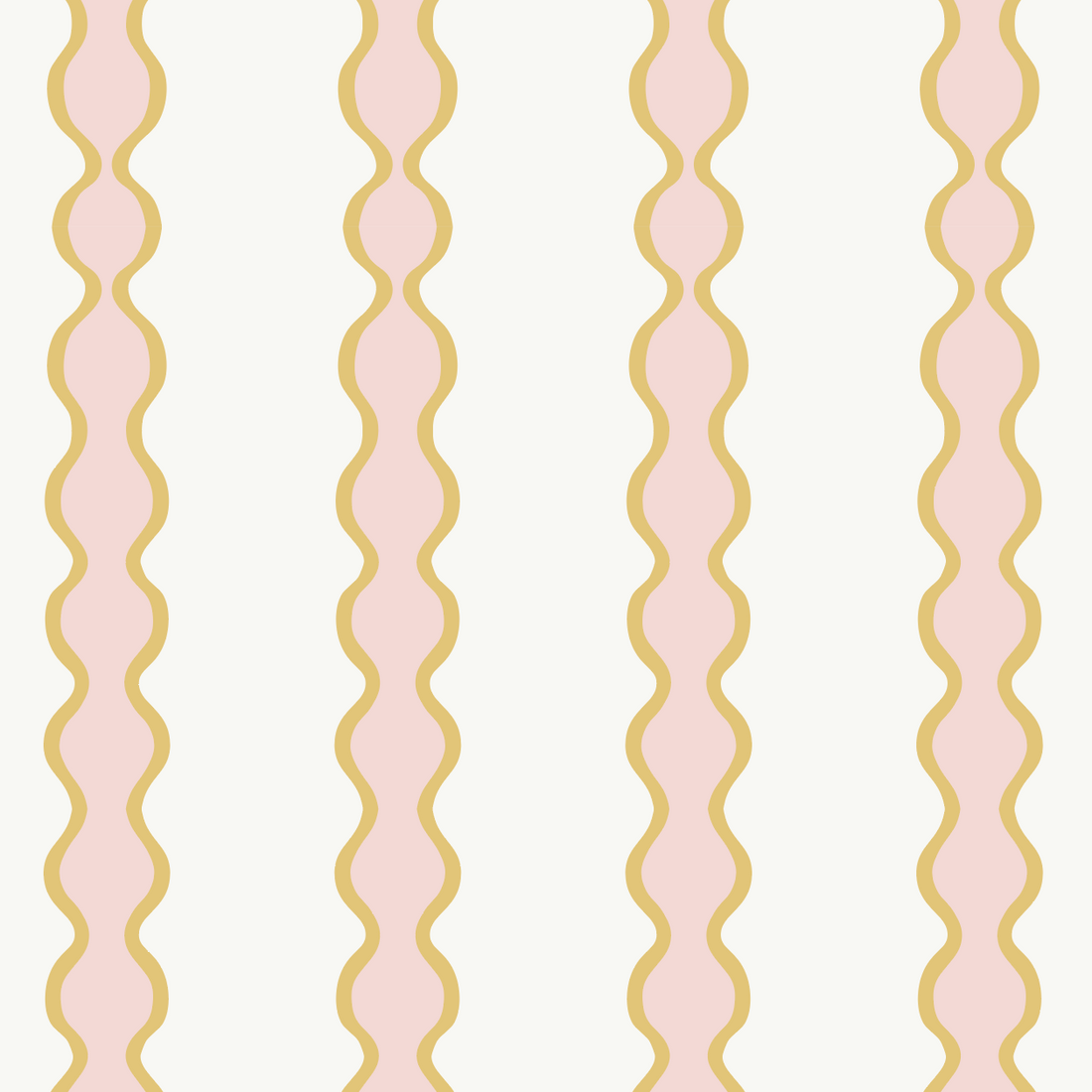 Little Abacus Stripe Pink and Yellow Wallpaper