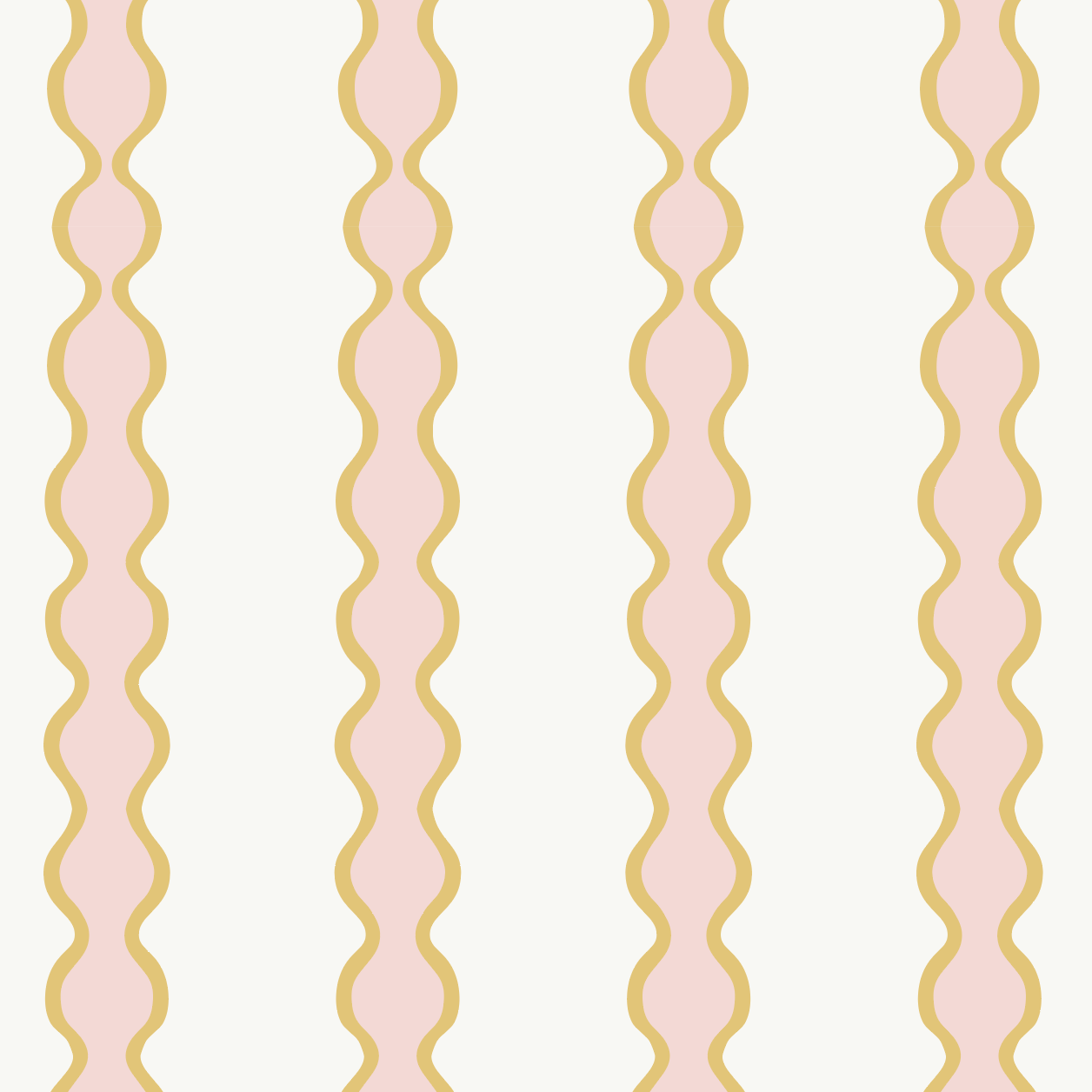 Little Abacus Stripe Pink and Yellow Wallpaper