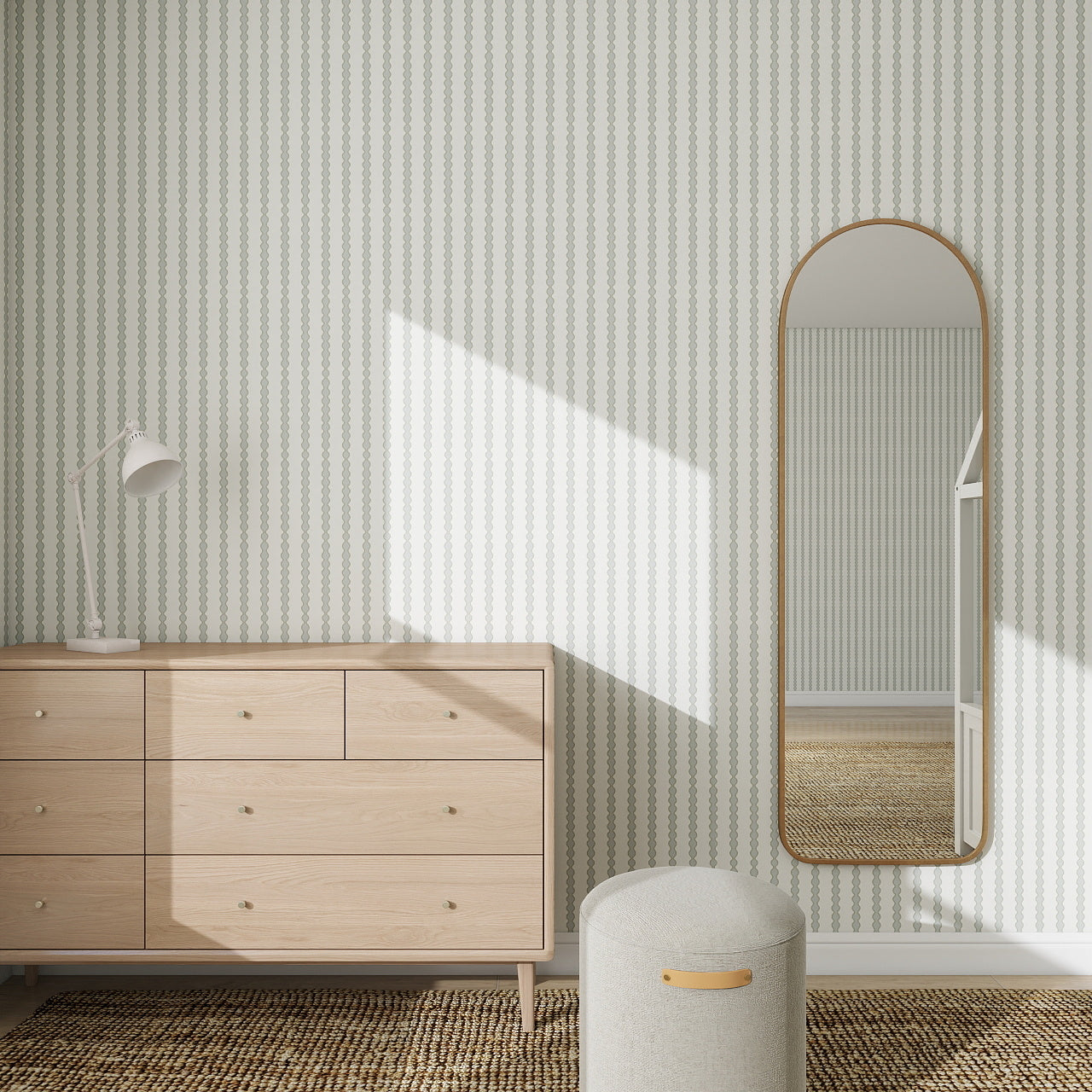 Little Abacus Stripe wallpaper