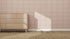 Little Abacus Stripe wallpaper in red and blue