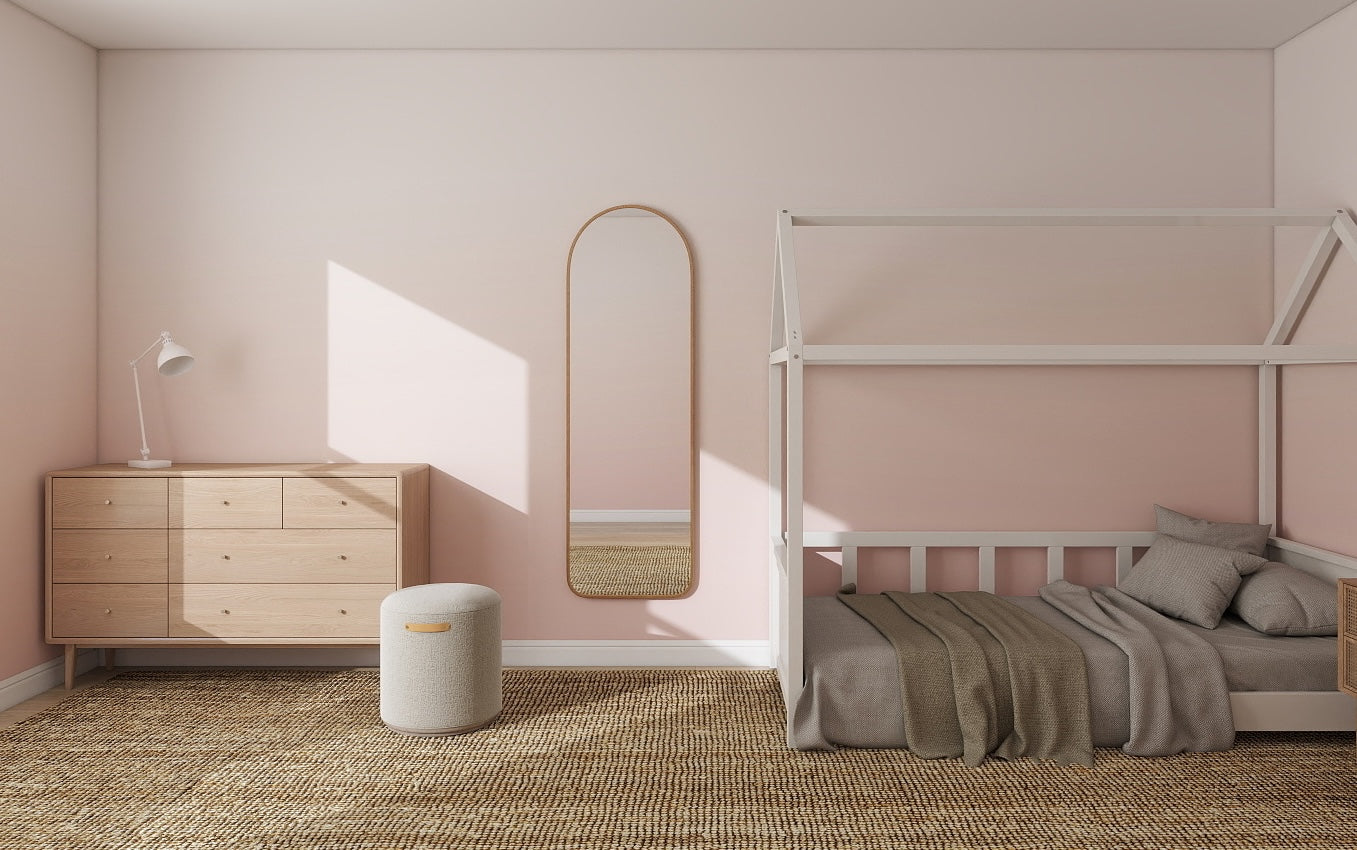 Ombre pink wallpaper mural