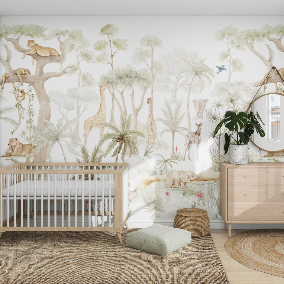 Nursery Wallpaper Collection : Munks and Me - Nursery Wallpaper