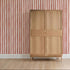red and white striped wallpaper