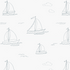 Sailing Ships Wallpaper Repeat Pattern - Munks and Me Wallpaper