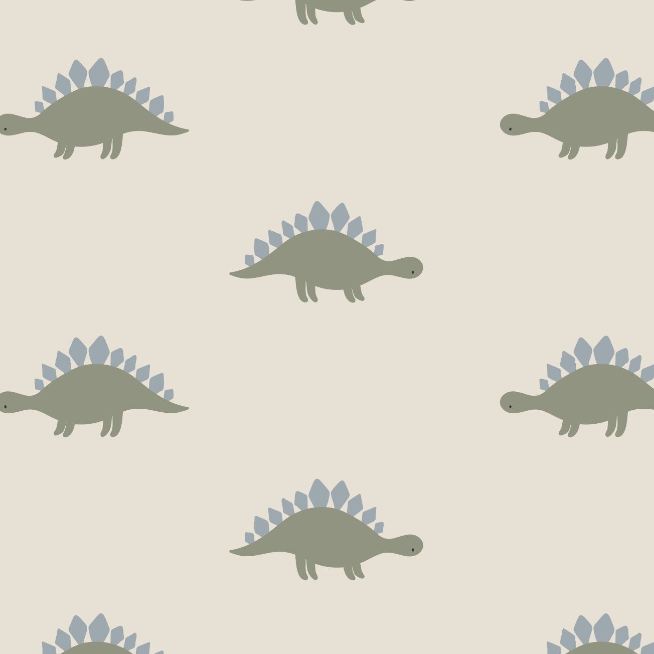 Otis Dinosaur Repeat Wallpaper Pattern - Munks and Me Wallpaper