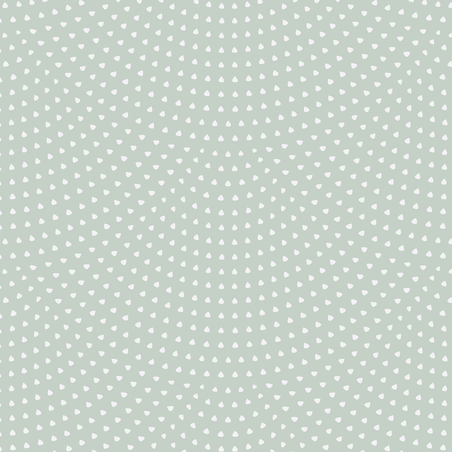 Scallop Shell Wallpaper | Turquoise features a seamless pattern of white dots in a spiral geometric layout on a muted turquoise background, creating a modern optical illusion ideal for playrooms or as an updated take on the classic scallop design.